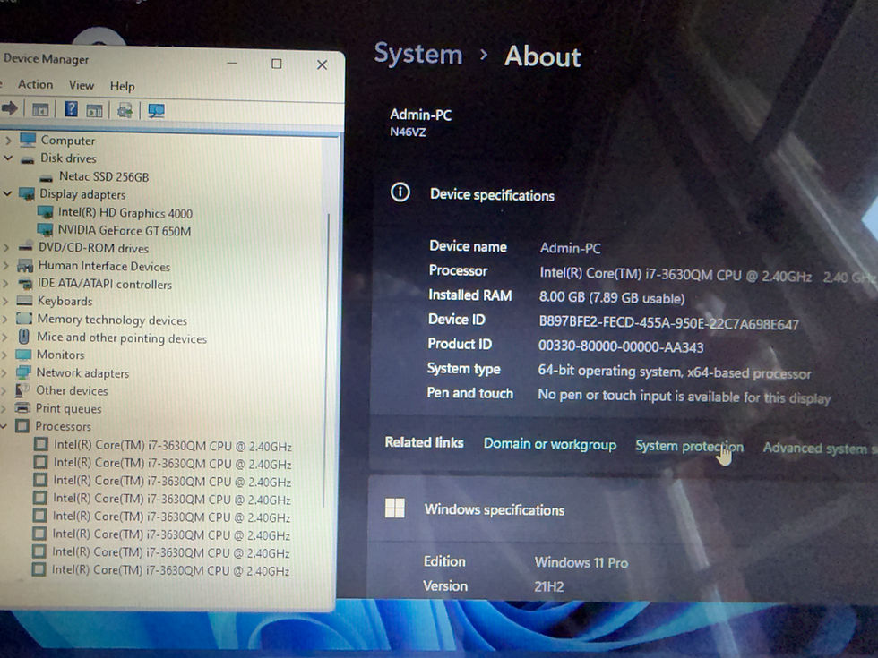 Thumbnail: Very new laptop Asus N46V 14” i7-3630QM 8GB RAM SSD 256GB Dedicated Graphics 2Gb