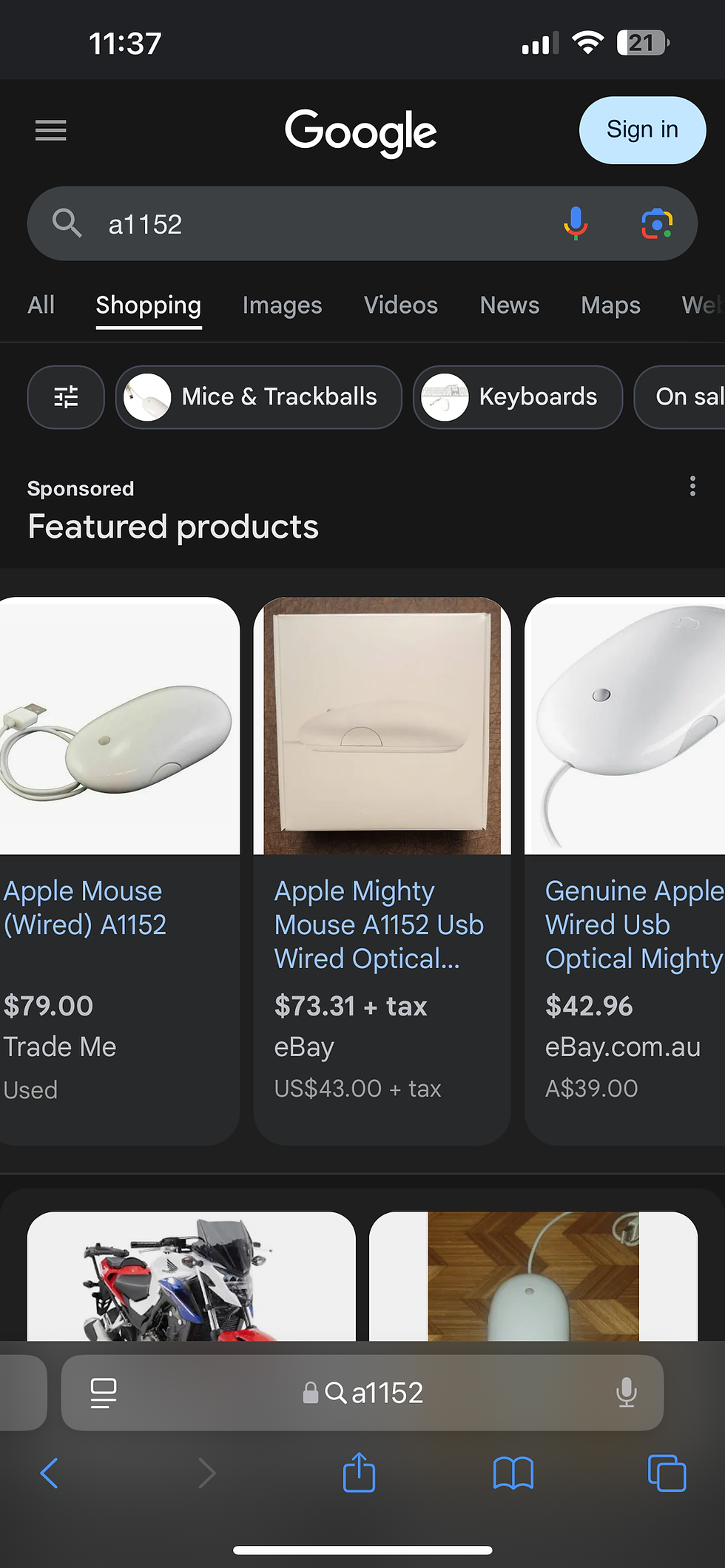 Thumbnail: Genuine original Apple accessories: Magic Keyboard, Wired Mouse and Touchpad