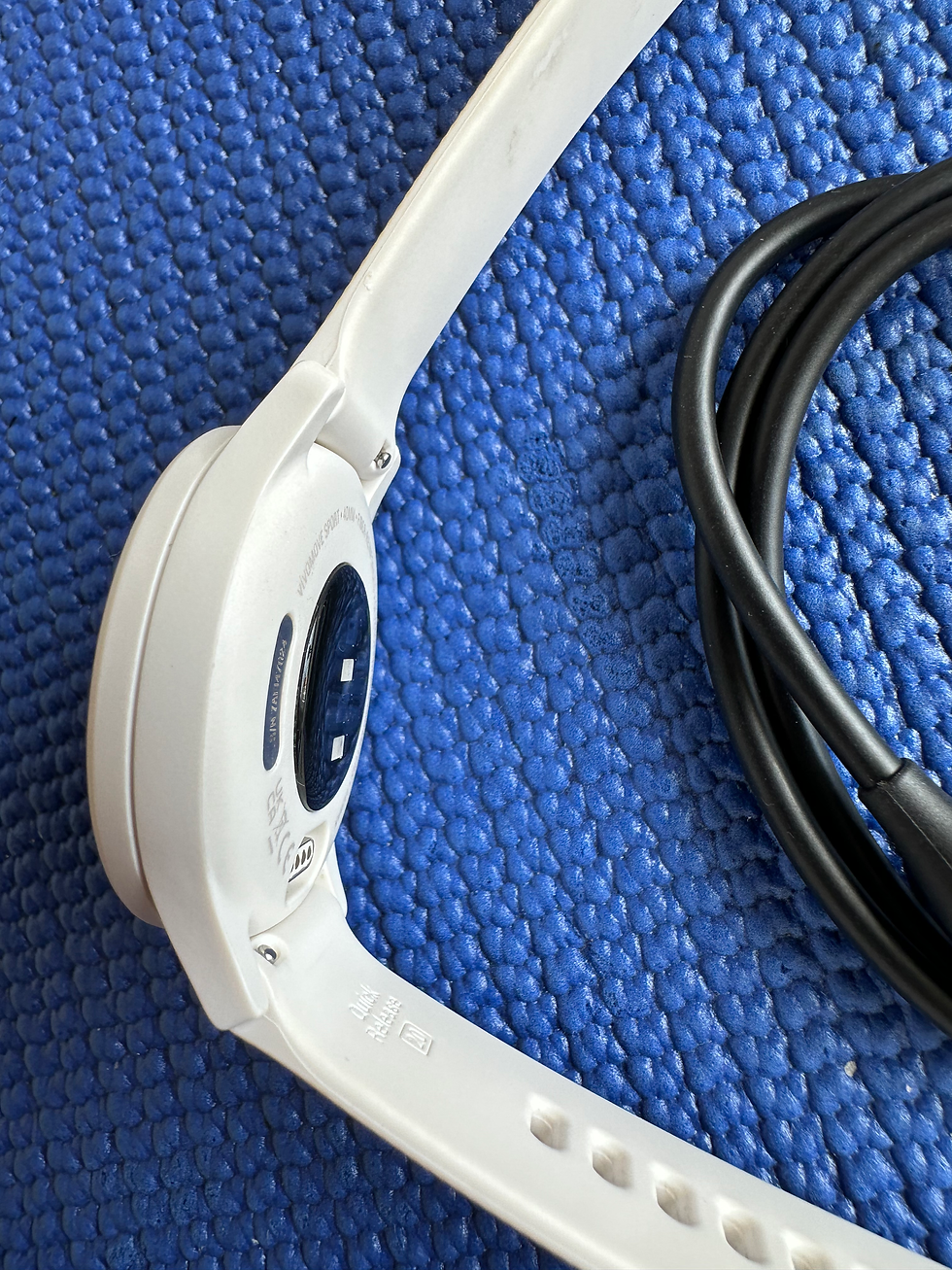 Thumbnail: AS NEW Garmin Vivomore Sport - Hybrid Smartwatch included charger 