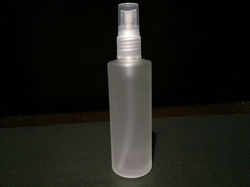 100ml frosted round glass clear p.s