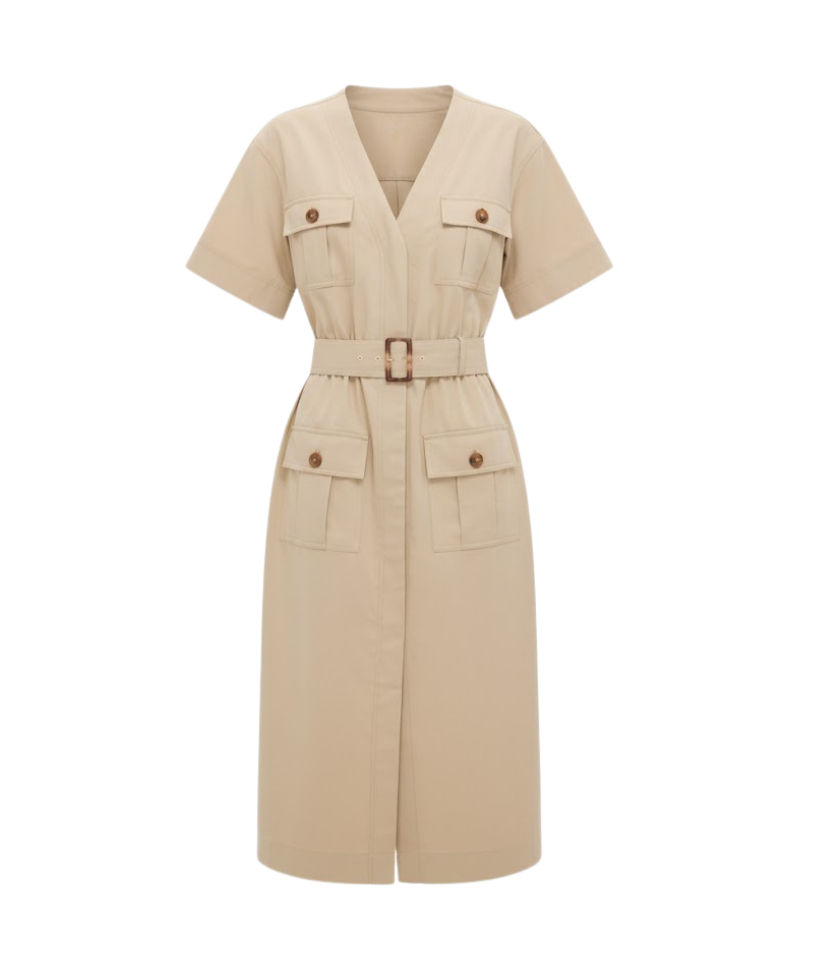 Fawn Twill Carine Dress