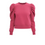 Thumbnail: Heathered Pink Puff Sleeve Maisie Pullover