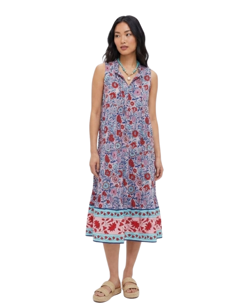 Mauve and Rose Wildflower Salty Paloma Caftan