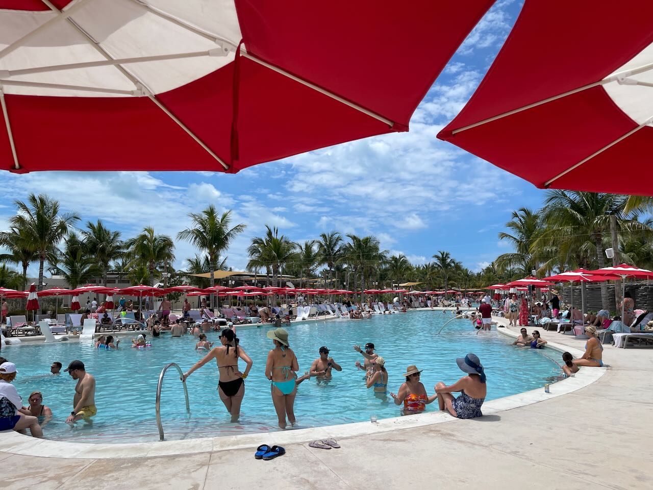 1 of 2 Pools at Virgin Voyages Beach Club at Bimini