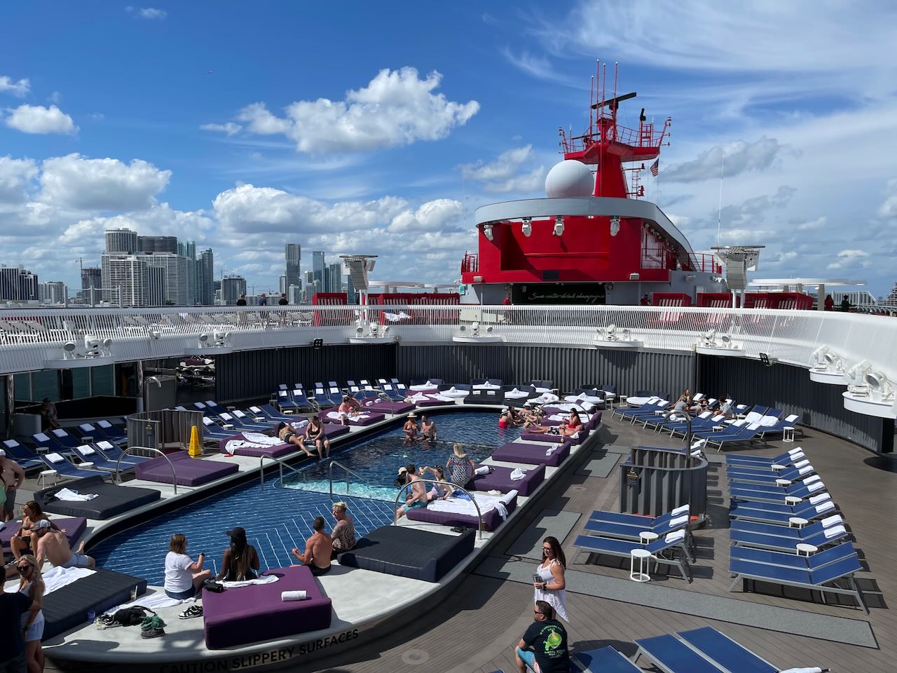 Larger Pool on Virgin Voyages Scarlet Lady
