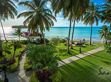 Overlooking the beach at All-inclusive resort