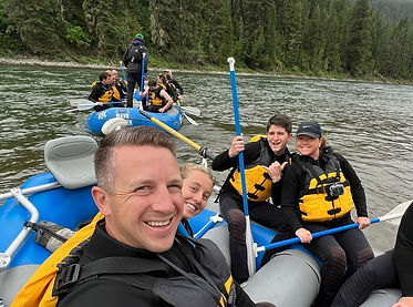 Ridge and Kaylee rafting