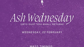 ASH WEDNESDAY 2023