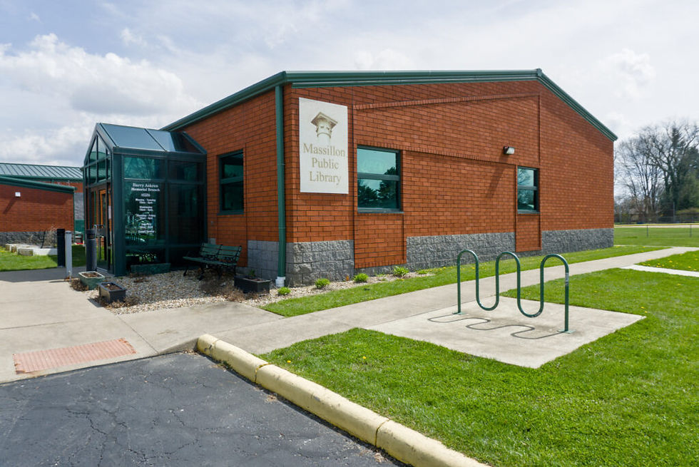 Picture of the front of the Barry Askren Memorial Branch.