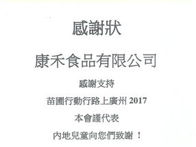 贊助苗圃行動「行路上廣州2017」