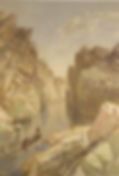 Painting of holy Narmada by Simpson, William (1823-1899)