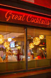 Bar-front at Browne's - The Venue