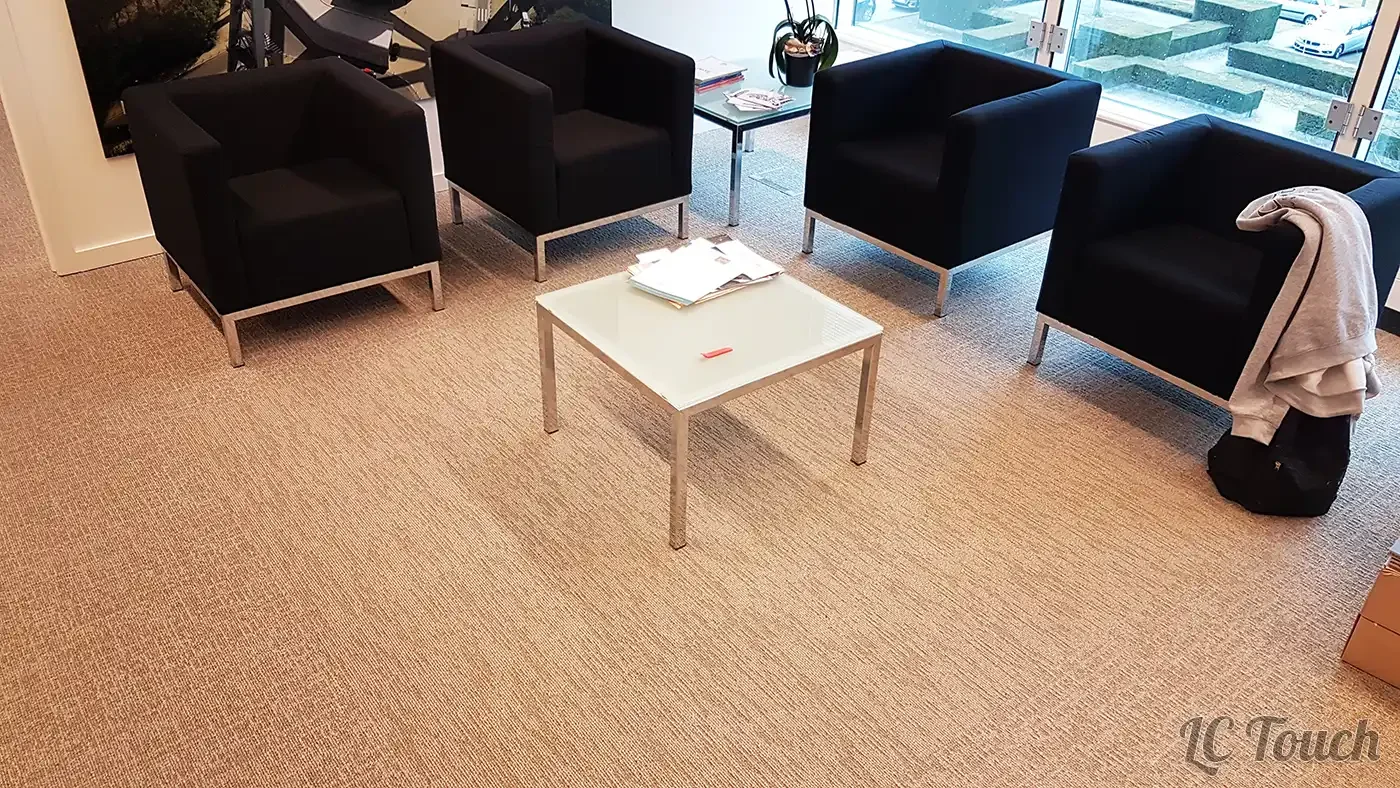 Coin attente avec tapis élégant