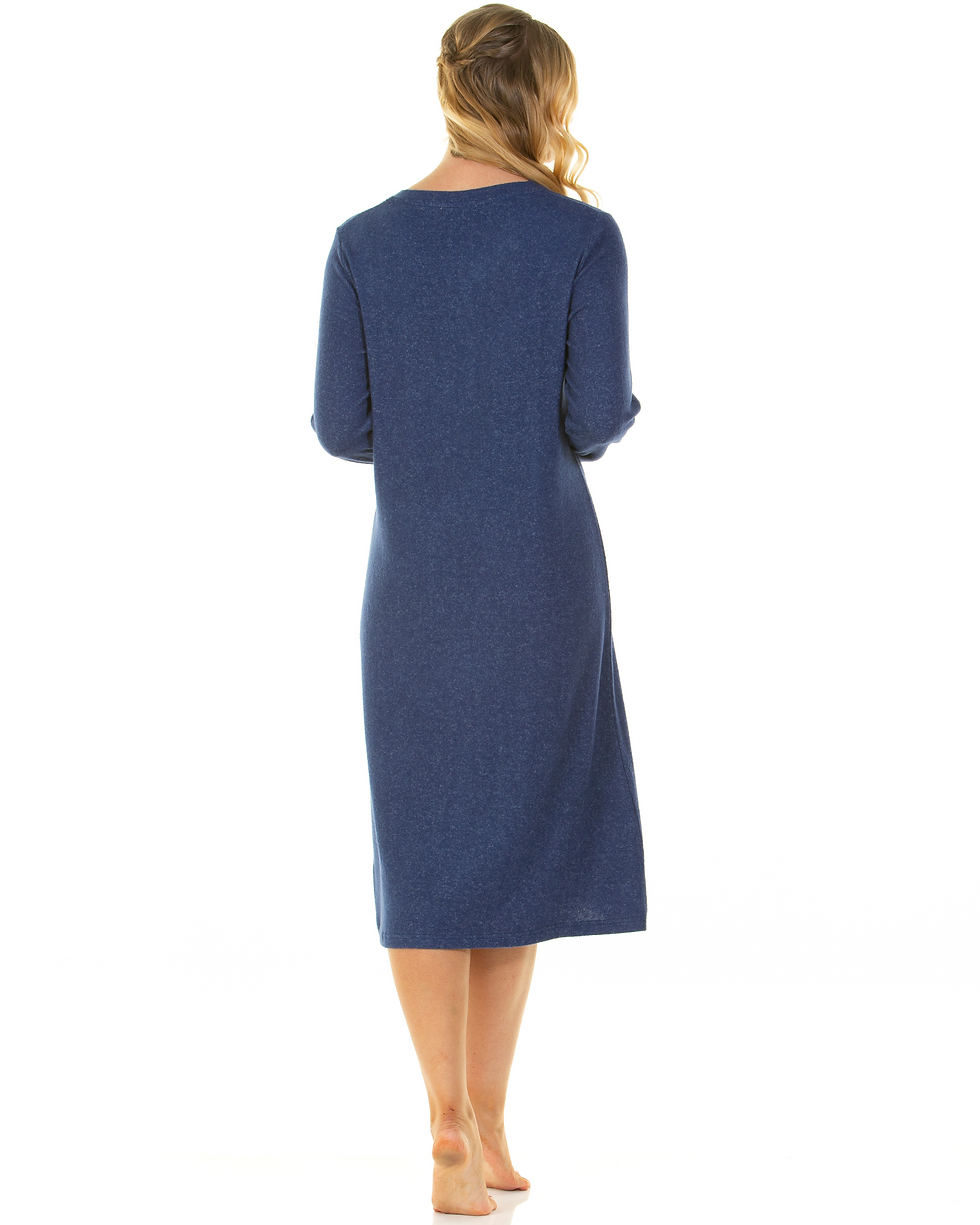 Thumbnail: Cloudknit® Collection by La Marquise Long Sleeve Nightdress