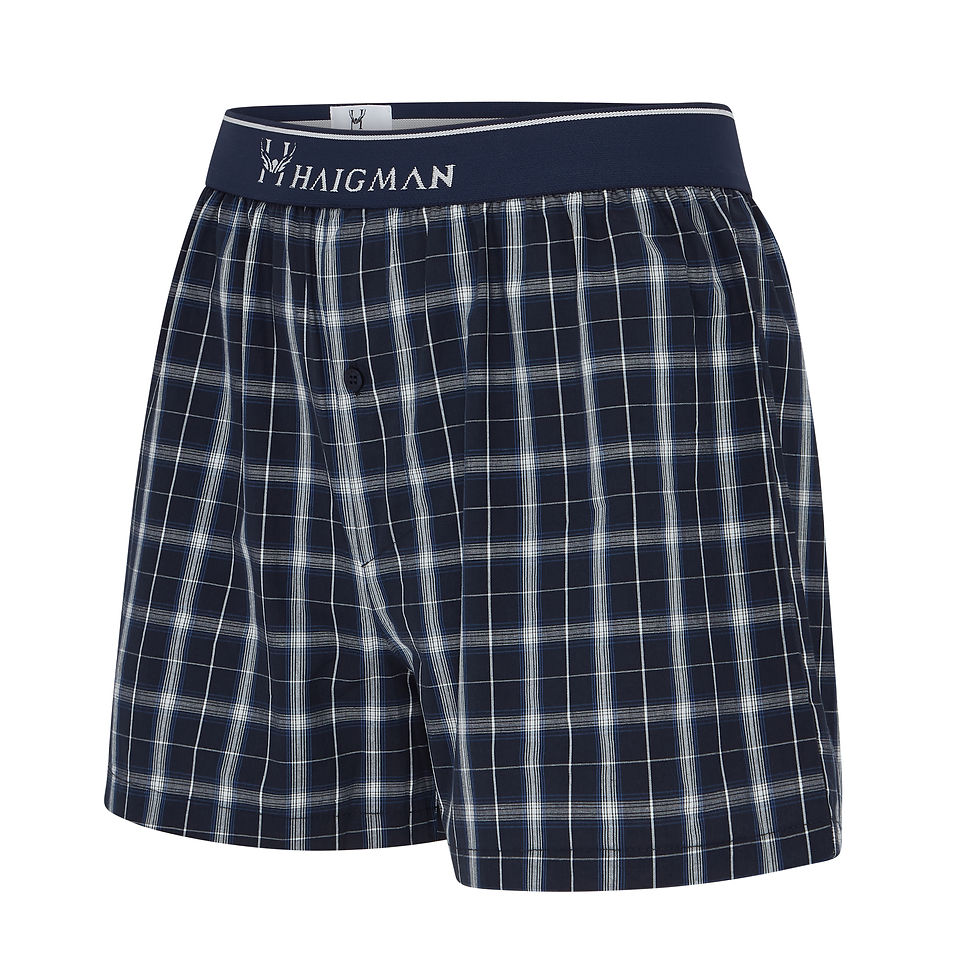 Thumbnail: Men’s Yarn Dyed Cotton Poplin Boxer Shorts