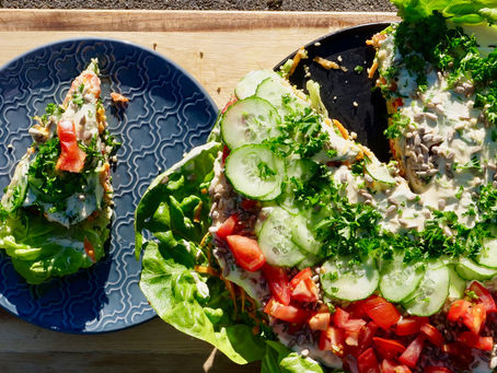 Taboulé-Zalotentaart (vegan)