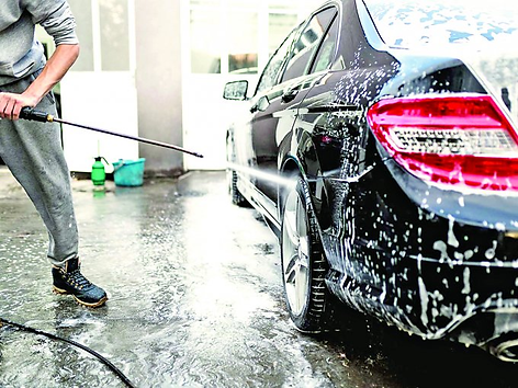 limpieza de agua con hidrolavadora profesional para autolavado