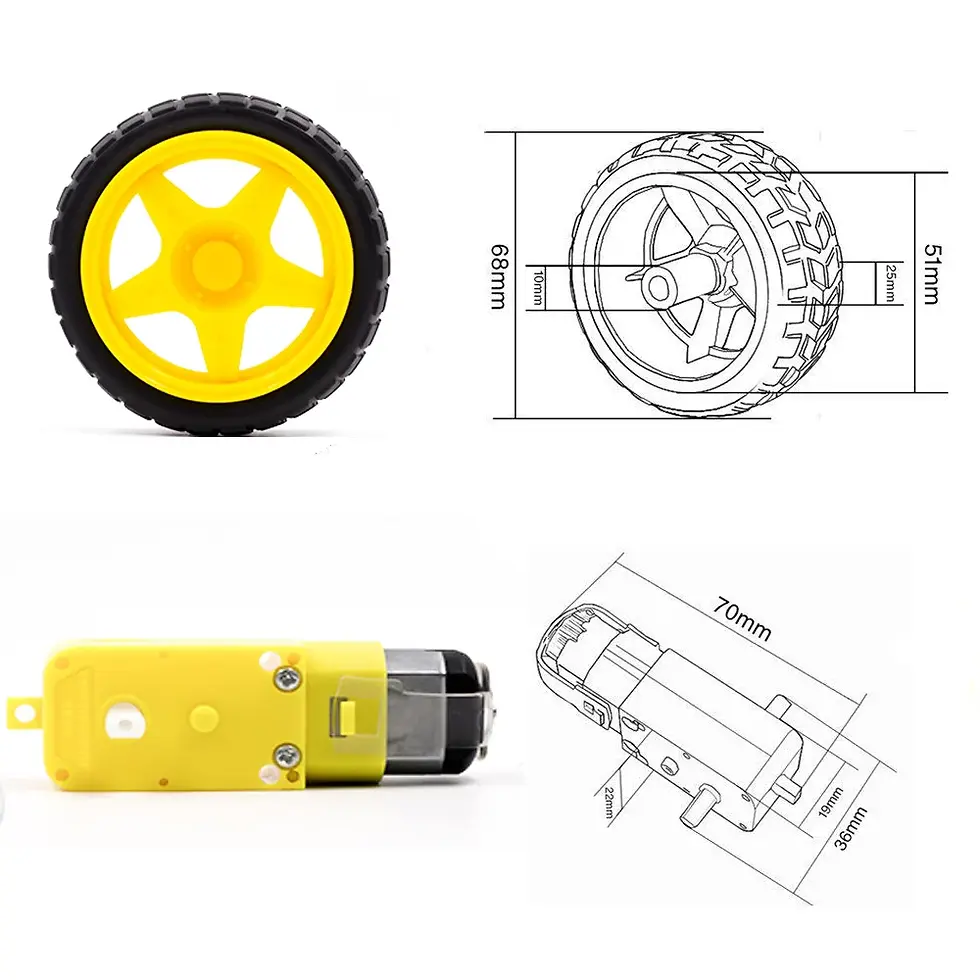 Miniatura: Rueda + motor reductor