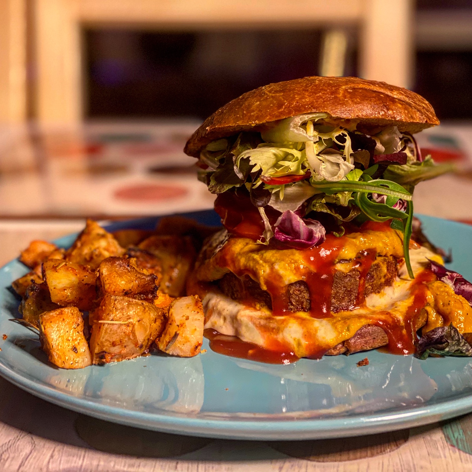 Arranged Food and Objects