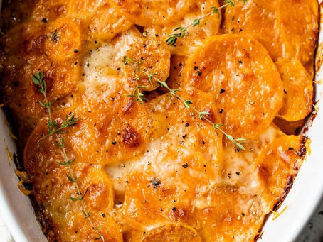 Sweet Potato & Mushroom Gratin