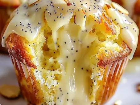 🍋Gluten-Free Lemon Poppy Seed Cupcakes with Icing