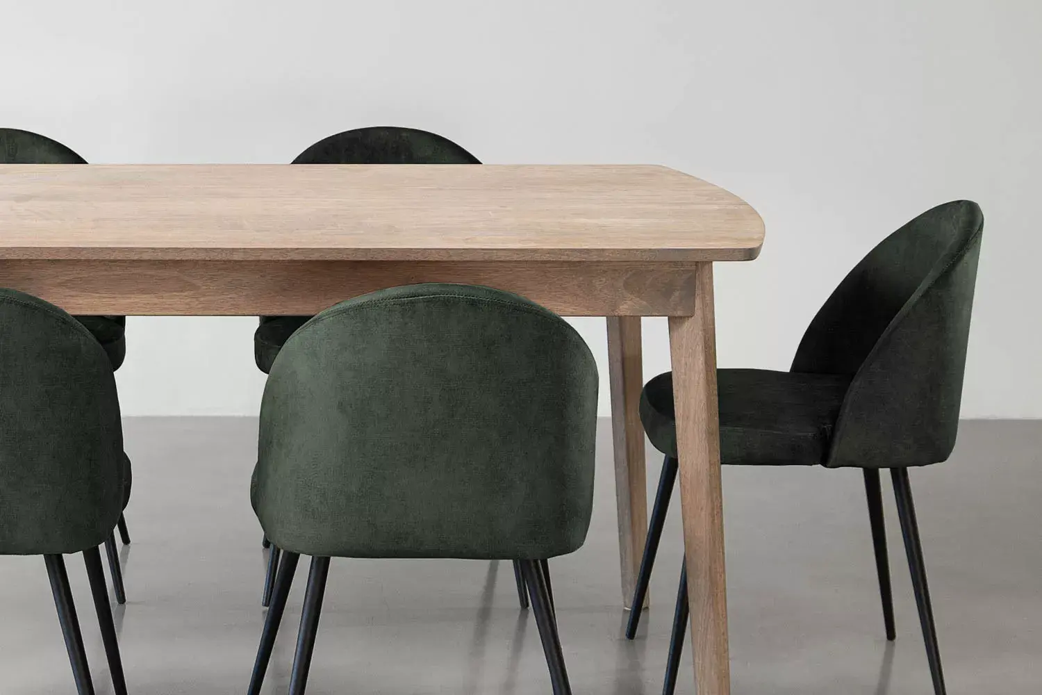 Lumiere Eliana 6-Seater Dining Set (1.75m) - Aged Forest