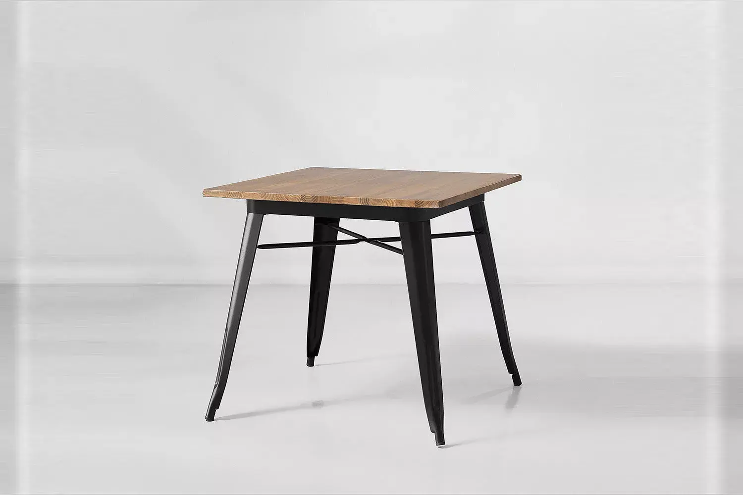 Odell Metal Dining Table - Matt Black