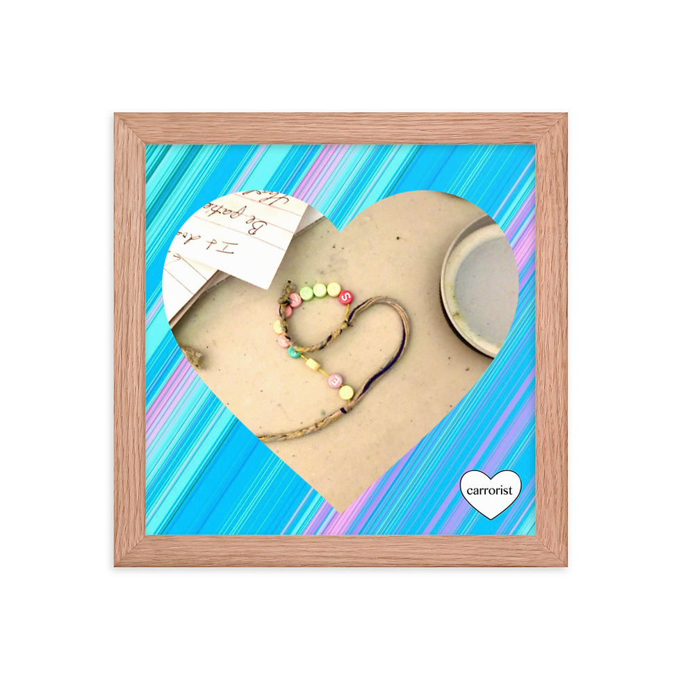 Thumbnail: Pop Heart Poster "I Love Friendship" (framed)