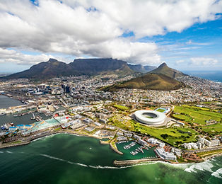 Cape Town and the 12 Apostels from above