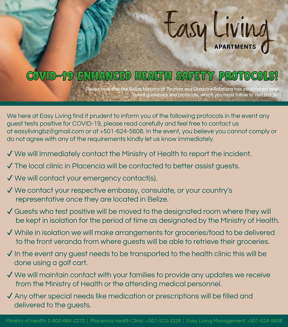 Enhanced Health & Safety Protocols | Easy Living Apartments