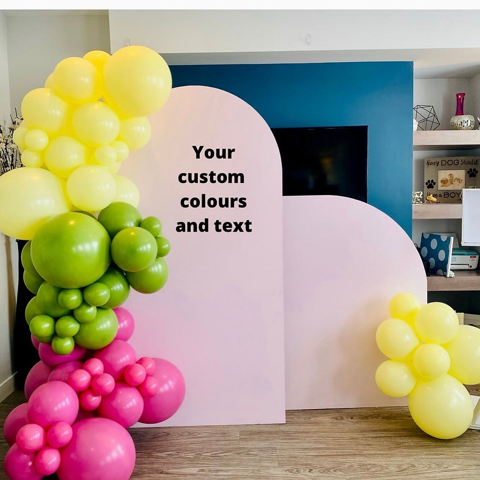 Thumbnail: 2 Backdrop Rentals with Garlands (any colour)