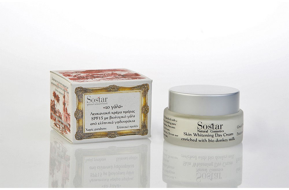Sostar "The Milk" Skin Whitening Day Cream SPF15 with Organic Donkey Milk 50ml