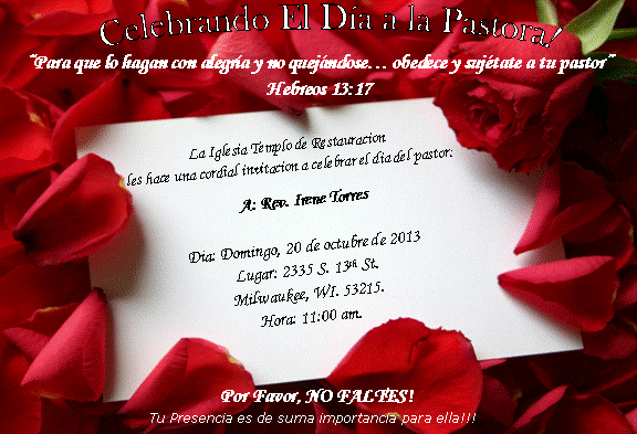 Dia del Pastor