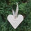 Thumbnail: Personalised Christmas Heart Clay Ornament