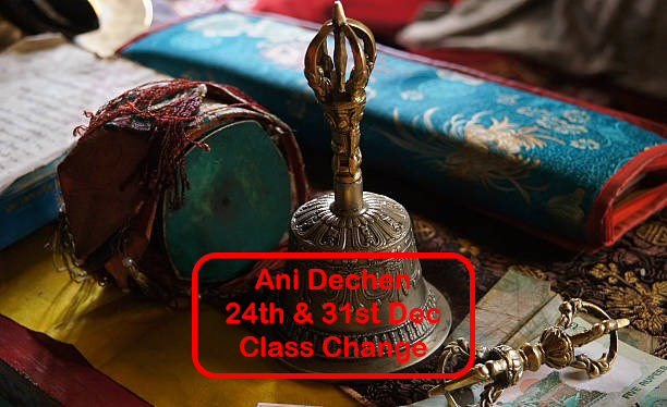 Christmas & New Year Class Changes - Ani Dechen