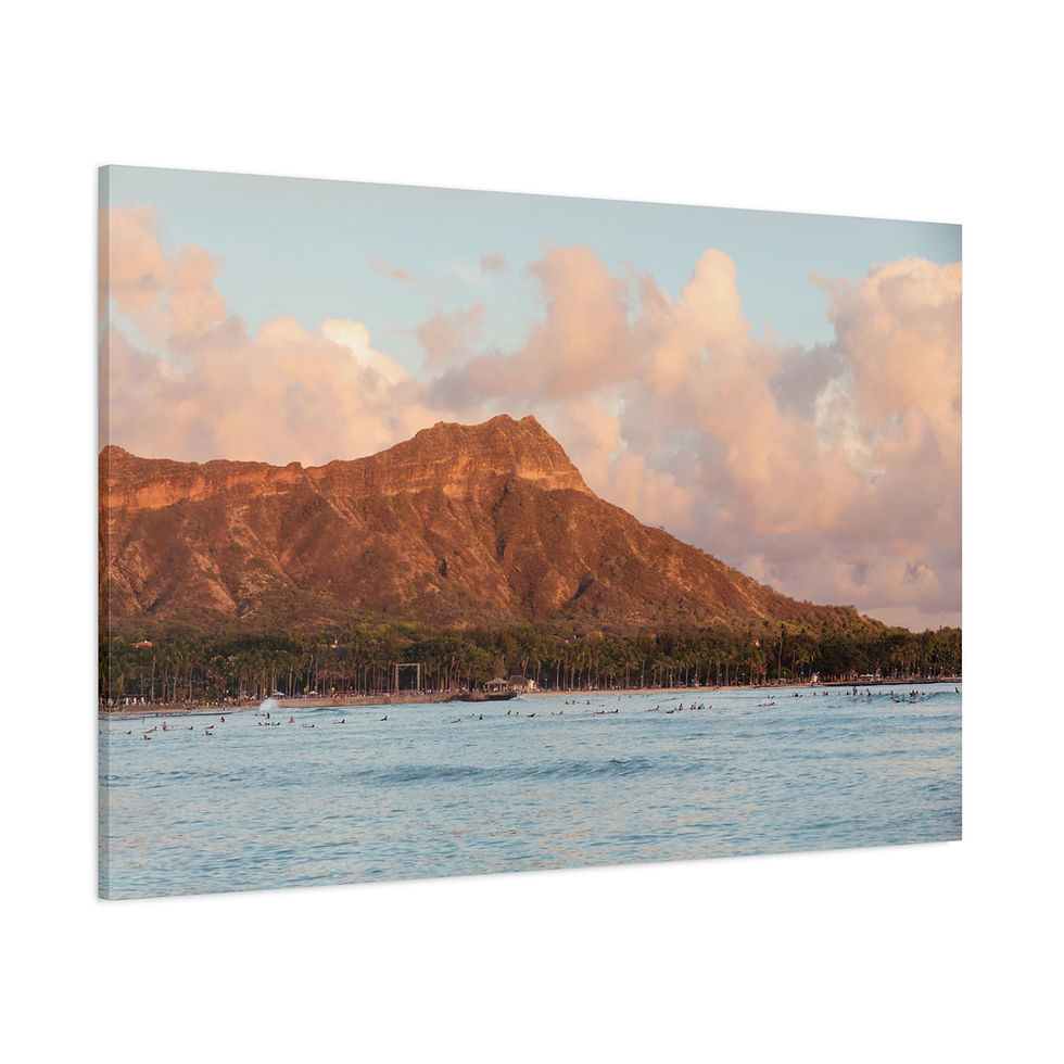 Thumbnail: Horizontal Canvas Print - Diamond Head Crater