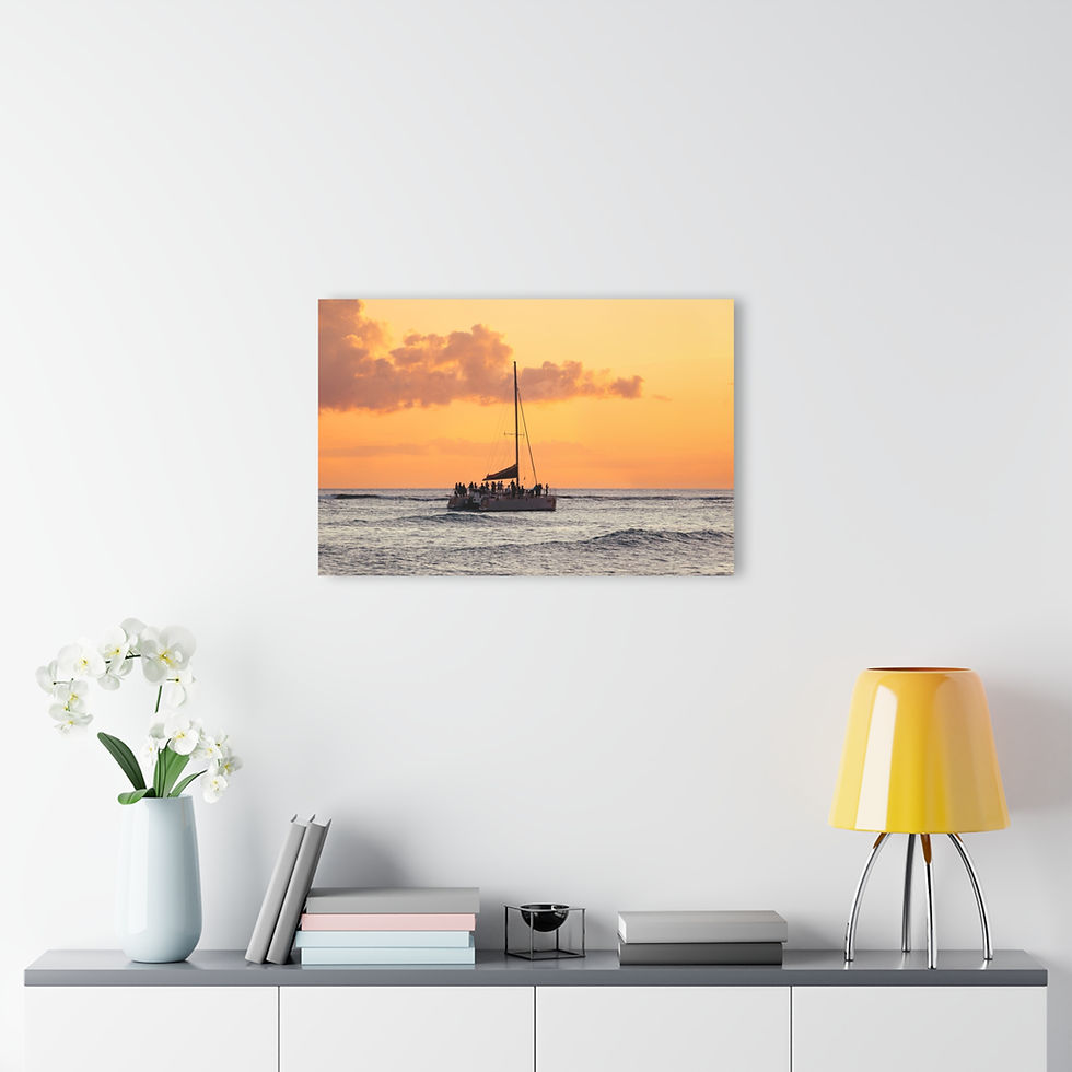 Thumbnail: Acrylic Print - Sailing into Sunset