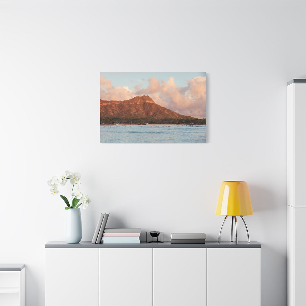 Thumbnail: Horizontal Canvas Print - Diamond Head Crater