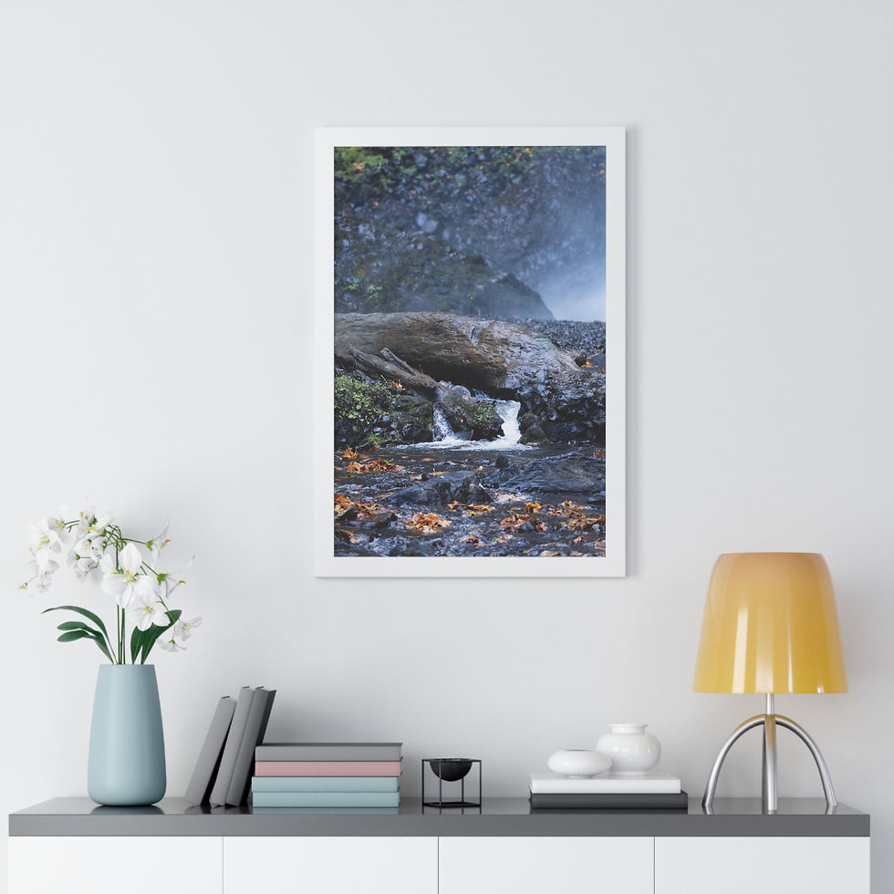 Thumbnail: Framed Vertical Print- Waterfall