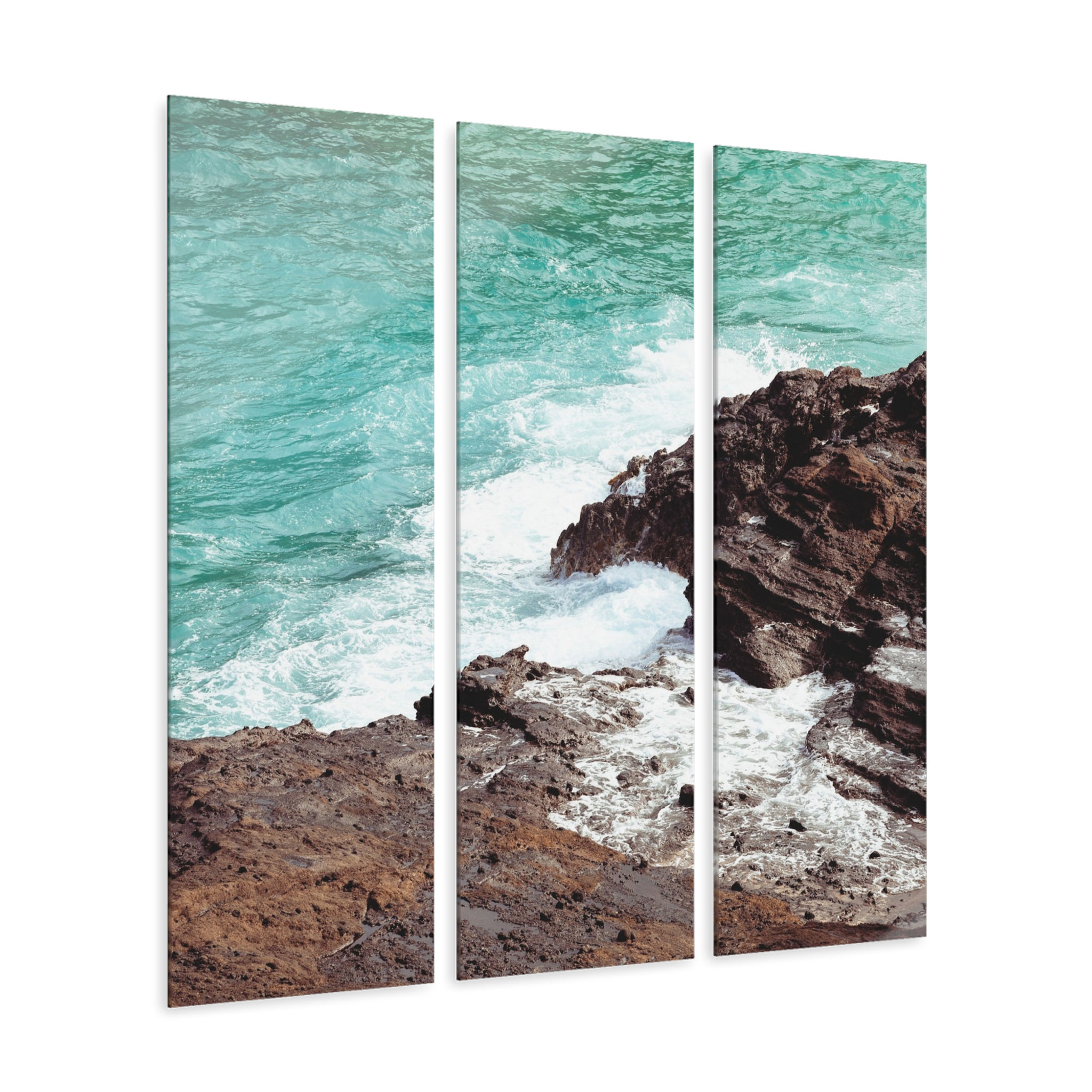 Acrylic Print - Honolulu Coastal Waters Triptych 