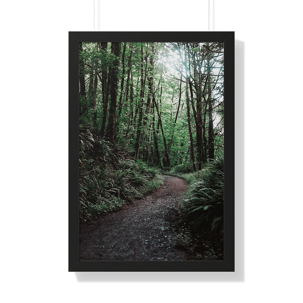 Thumbnail: Framed Vertical Print - Into the Forest