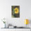 Thumbnail: Vertical Canvas Print- Sunflower & Bee