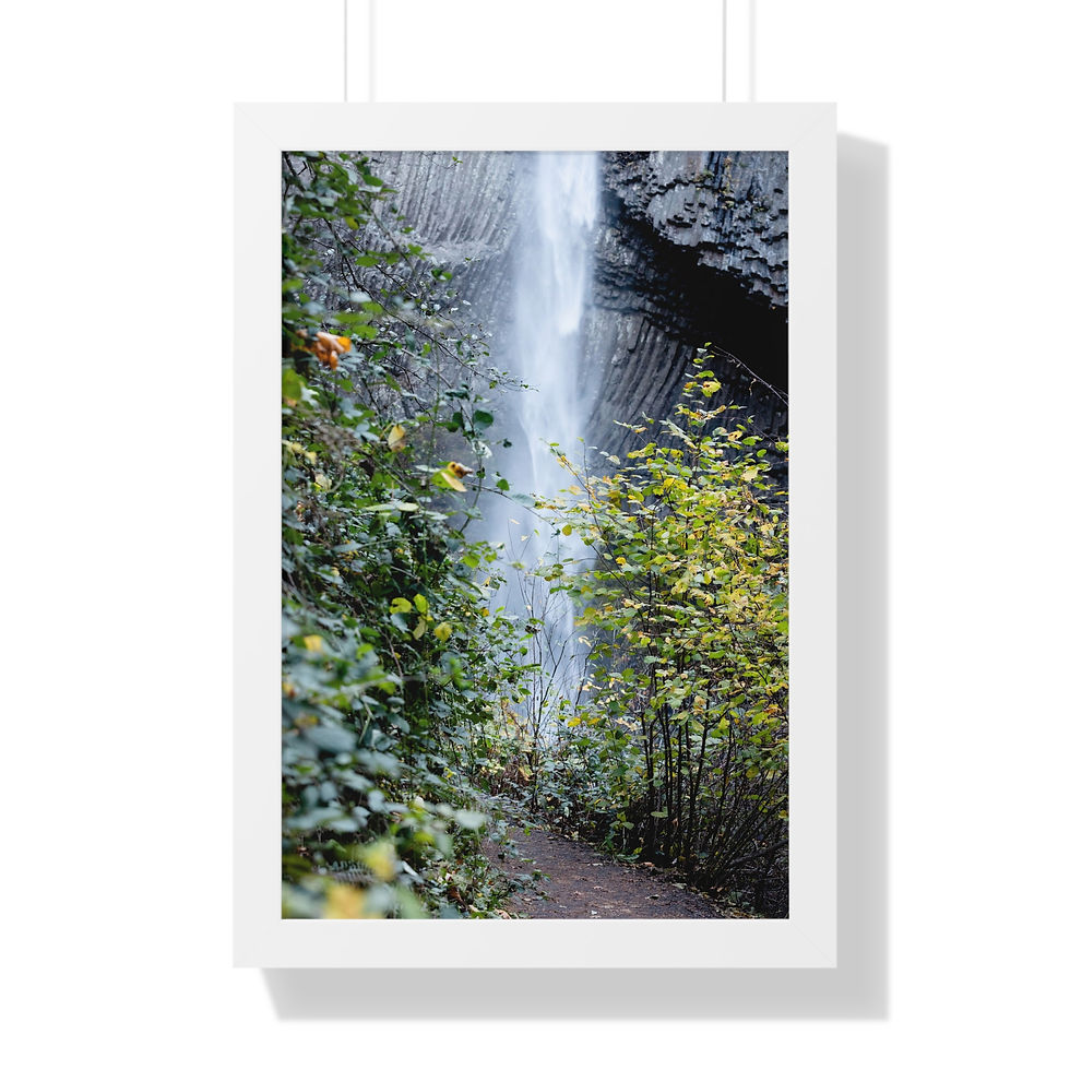 Thumbnail: Framed Vertical Print - Waterfall
