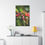 Thumbnail: Vertical Canvas Print- Poinsettia and Bee