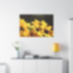 Thumbnail: Horizontal Canvas Print- Bees and Sunny Yellow Flowers