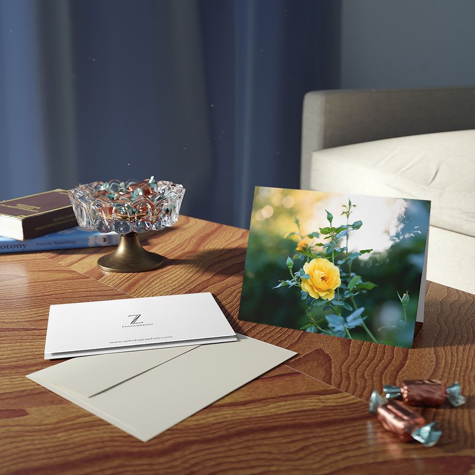 Thumbnail: Greeting Cards Set - Yellow Rose