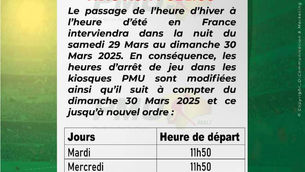 PMU Avis aux publics