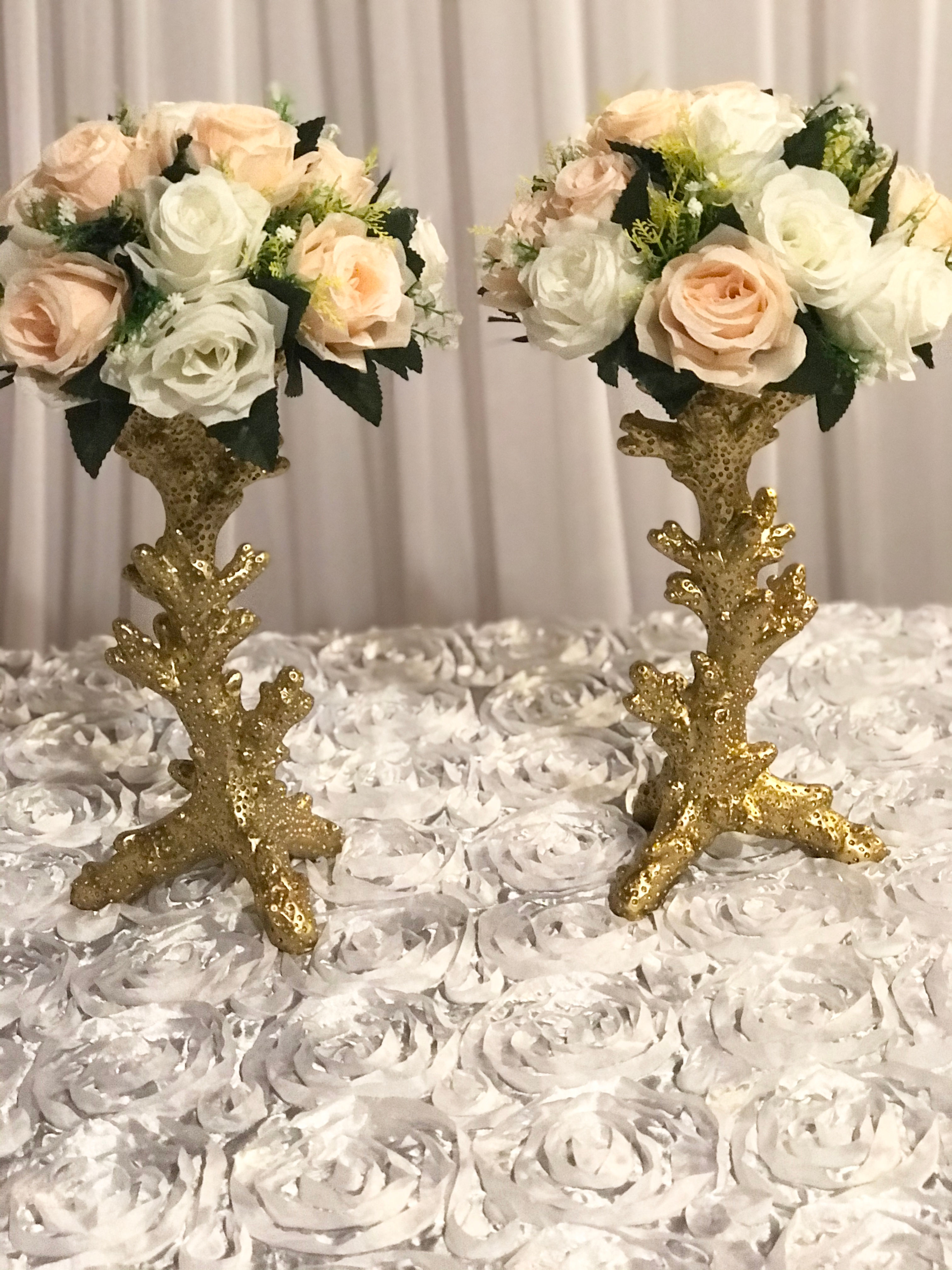 Tree-like Gold Centerpieces