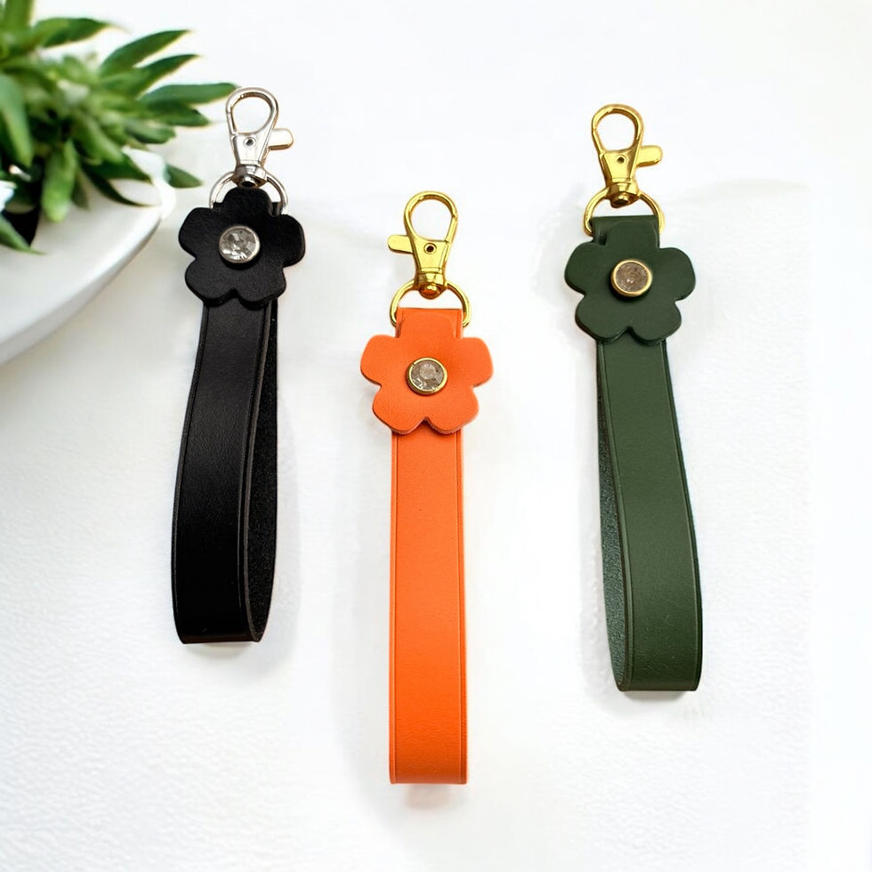 Bloom Leather Key Fobs