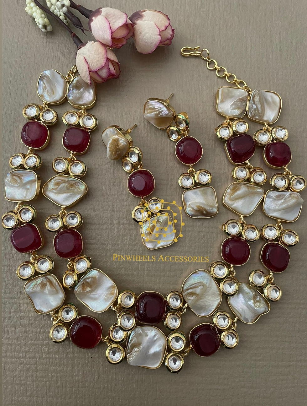 Thumbnail: 2 LAYER MOTHER OF PEARL NECKLACE